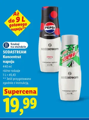 Koncentrat napoju Sodastream Pepsi Zero Cukru Cherry promocja w Lidl