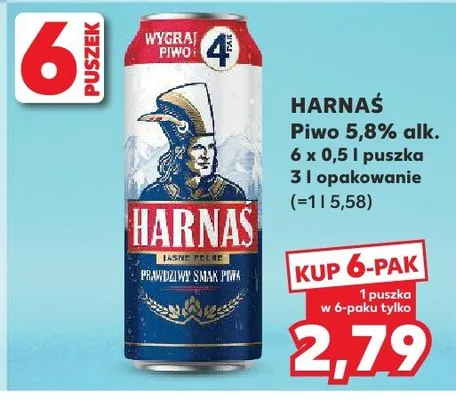 Piwo Harnaś promocja w Kaufland