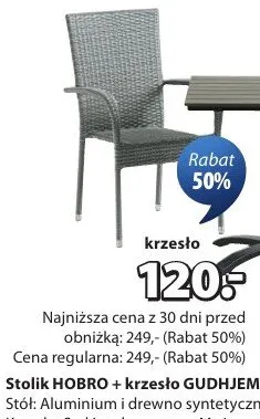 Stolik + krzesło promocja w Jysk