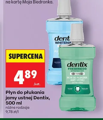 Płyn do płukania jamy ustnej Dentix Whitening promocja w Biedronka