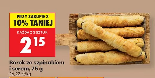Borek ze szpinakiem i serem promocja w Biedronka