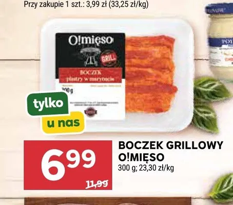 Boczek grillowy O!Mięso promocja w Stokrotka