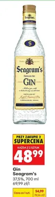 Gin Seagram's promocja w Biedronka