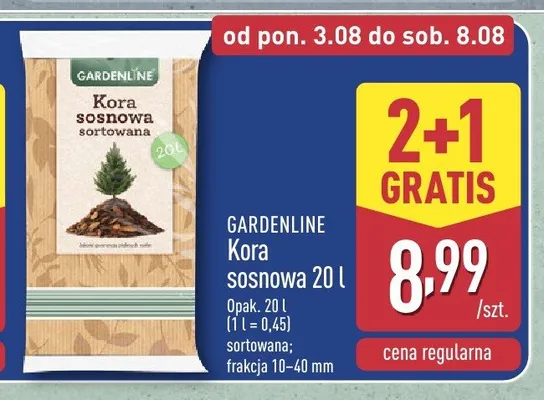 Kora sosnowa Gardenline promocja w Aldi