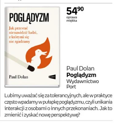 Książka Poglądyzm Paul Dolan oprawa miękka promocja w Empik