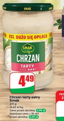 Chrzan tarty ostry promocja w Dino