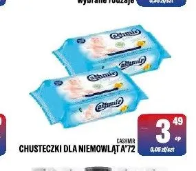 Chusteczki dla niemowląt Cashmir promocja w Tomi Markt