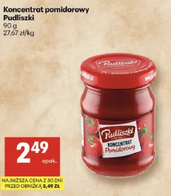 Koncentrat pomidorowy Pudliszki promocja w Delikatesy Centrum