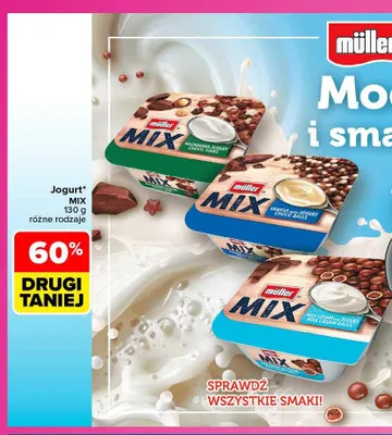 Jogurt Mix Milk-Cream Milk Cream Balls Müller promocja w Carrefour