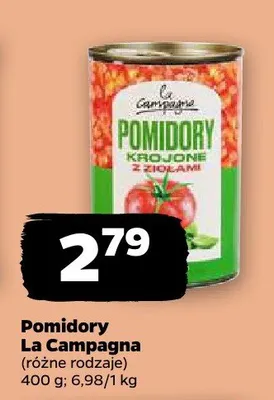 Pomidory krojone z ziołami La Campagna promocja w Netto