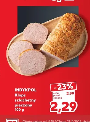Klops szlachetny pieczony Indykpol promocja w Kaufland