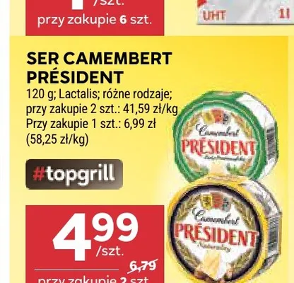 Ser camembert Président promocja w Stokrotka
