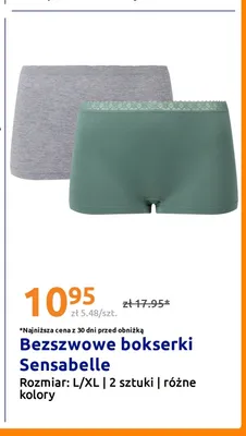 Bezszwowe bokserki Sensabelle 2-pak promocja w Action