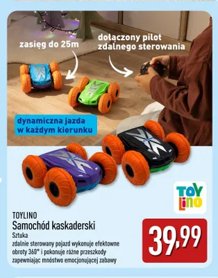 Samochód kaskaderski Toylino promocja w Aldi