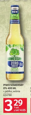 Piwo bezalkoholowe Somersby wiśnia promocja w Selgros
