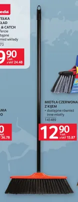 Miotła czerwona z kijem promocja w Selgros