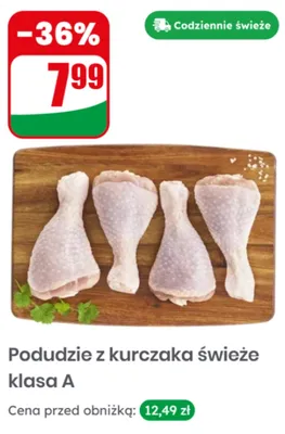 Podudzie z kurczaka świeże klasa A promocja w Dino