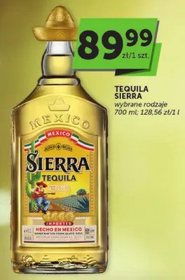 Tequila Sierra wybrane rodzaje promocja w ABC