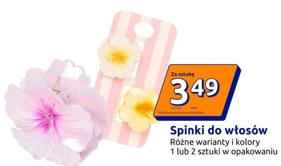 Spinki do włosów 2-pak promocja w Action