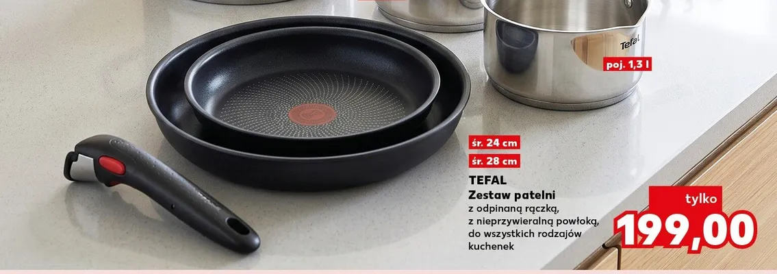 Zestaw patelni Tefal promocja w Kaufland