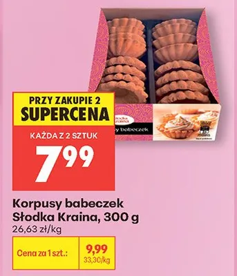 Korpusy babeczek Słodka Kraina promocja w Biedronka