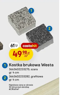 Kostka brukowa Westa promocja w Castorama
