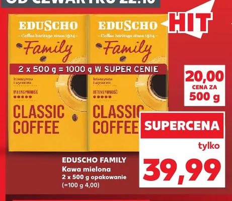 Kawa mielona Eduscho Family 2-pak 500 g promocja w Kaufland