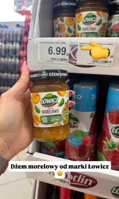 Dżem morelowy Łowicz promocja w Dino