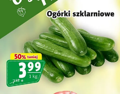 Ogórki szklarniowe promocja w Prim Market