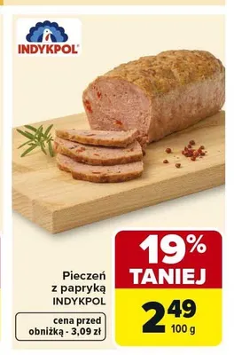 Pieczeń z papryką INDYKPOL promocja w Carrefour Market