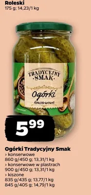 Ogórki konserwowe Tradycyjny Smak promocja w Netto