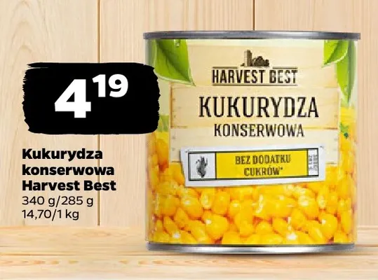 Kukurydza konserwowa Harvest Best promocja w Netto