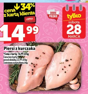 Piersi z kurczaka promocja w TOPAZ
