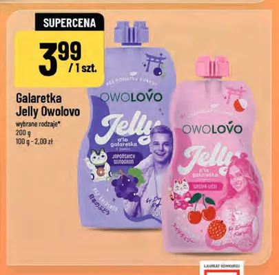 Galaretka Owolovo Jelly o smaku japońskich winogron promocja w POLOmarket