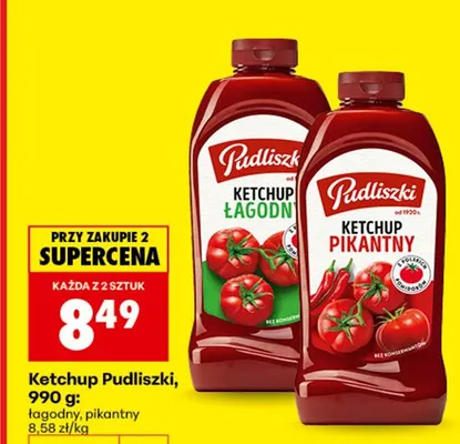 Ketchup pikantny Pudliszki promocja w Biedronka