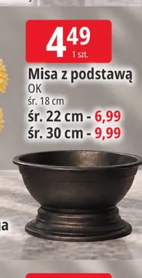 Misa z podstawą śr. 22 cm Ok promocja w Leclerc