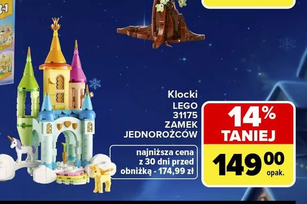 Klocki LEGO Creator 31175 Zamek jednorożców promocja w Carrefour