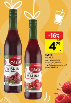 Syrop malina promocja w Intermarche