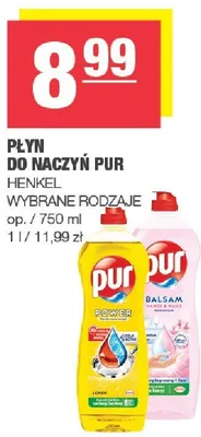 Płyn do naczyń Pur promocja w SPAR