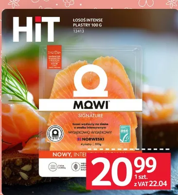 Łosoś intense plastry Mowi promocja w Selgros