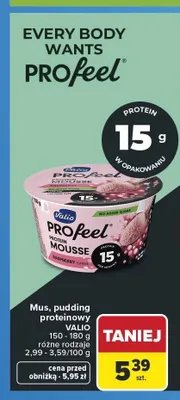 Pudding proteinowy Valio PROfeel promocja w Carrefour