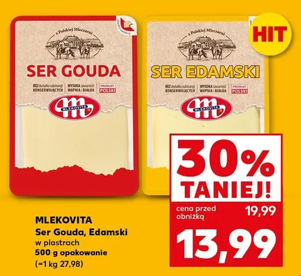 Ser Edamski w plastrach promocja w Kaufland
