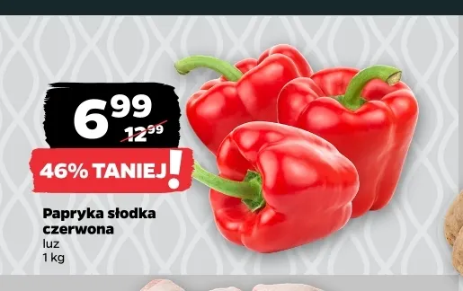 Papryka słodka czerwona promocja w Netto