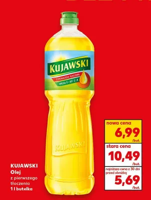 Olej z pierwszego tłoczenia 1l butelka promocja w Kaufland