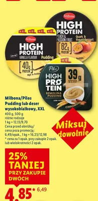Pudding lub deser wysokobiałkowy, XXL promocja w Lidl