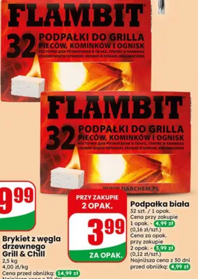 Brykiet z węgla drzewnego Grill & Chill promocja w Dino