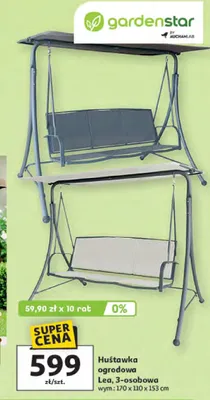 Huśtawka ogrodowa Lea, 3-osobowa promocja w Auchan