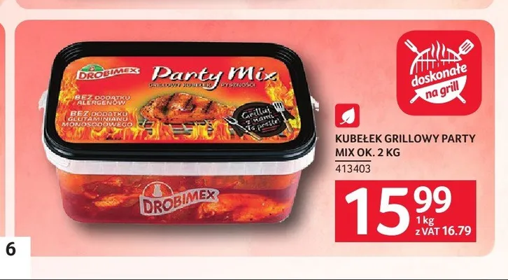 Kubełek grillowy Party Mix Drobimex promocja w Selgros
