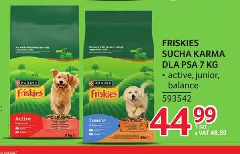 Sucha karma dla psa Friskies Active promocja w Selgros