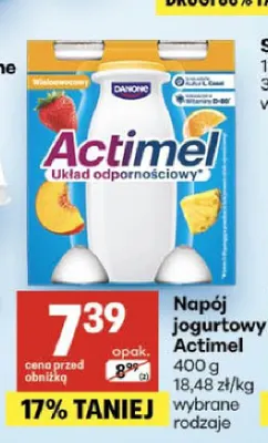 Napój jogurtowy Actimel promocja w Delikatesy Centrum